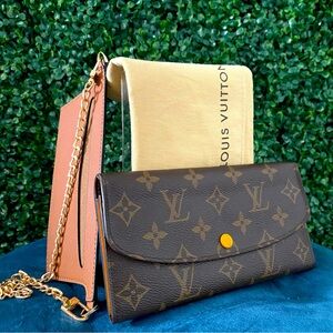 Authentic RARE Mimosa Louis Vuitton Emilie Wallet with DUST BAG